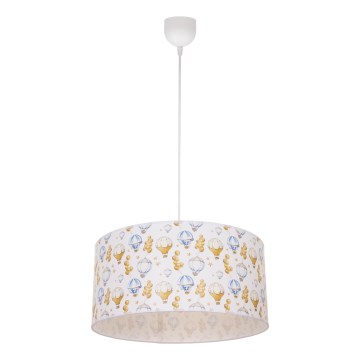 Vaikiškas lubų šviestuvas KIDS ROOM 1xE27/60W/230V, skersmuo 40 cm, balionų motyvas