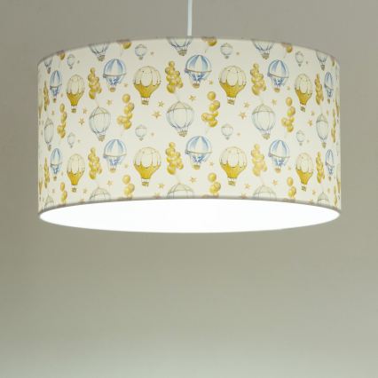 Vaikiškas lubų šviestuvas KIDS ROOM 1xE27/60W/230V, skersmuo 40 cm, balionų motyvas