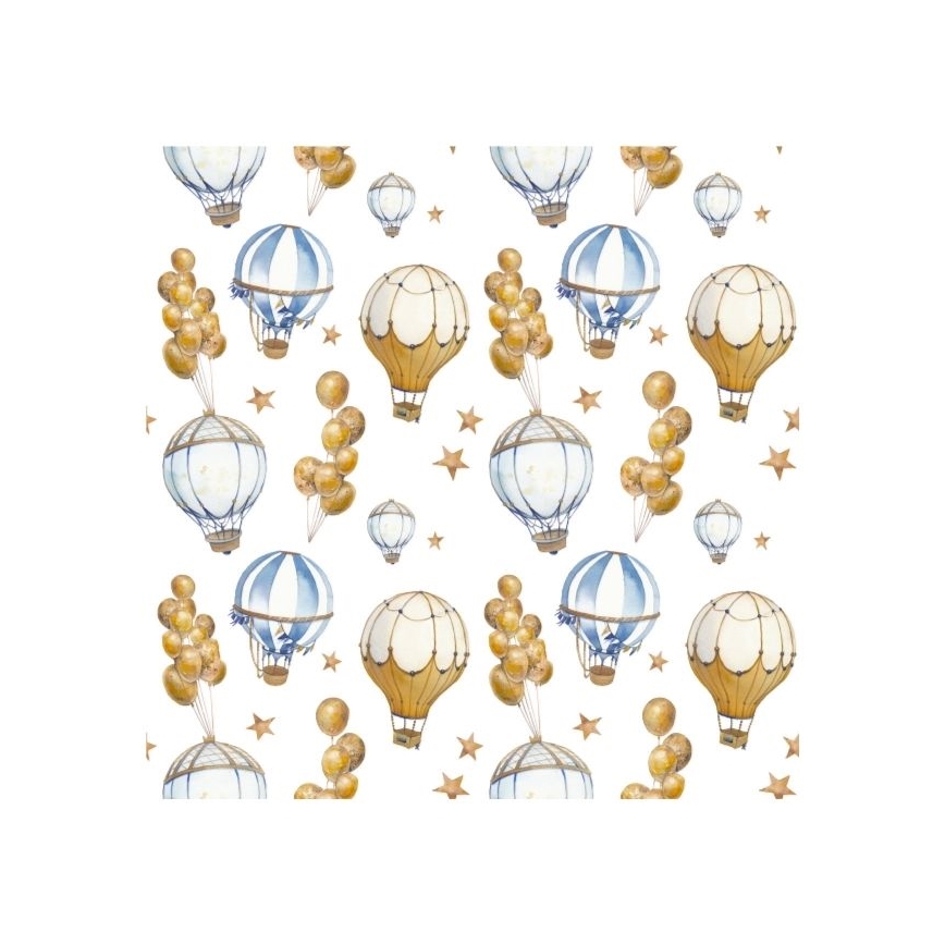 Vaikiškas lubų šviestuvas KIDS ROOM 1xE27/60W/230V, skersmuo 40 cm, balionų motyvas