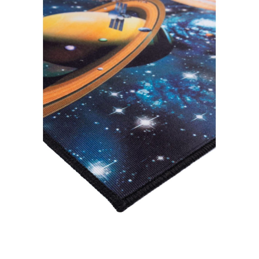 Vaikiškas neslystantis kilimas PRINT 3D 80x150 cm planetos/įvairiaspalvis