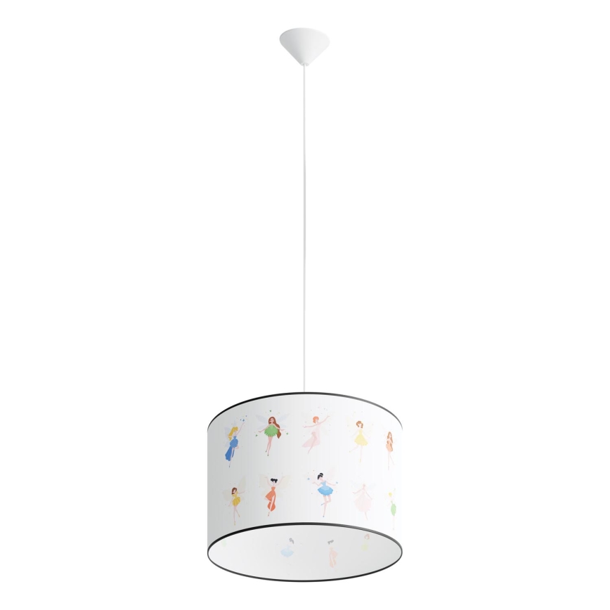 Vaikiškas pakabinamas sietynas FAIRY 1xE27/15W/230V diametras 40 cm fėja