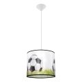 Vaikiškas pakabinamas sietynas FOOTBALL 1xE27/15W/230V diametras 30 cm futbolas