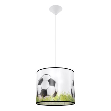 Vaikiškas pakabinamas sietynas FOOTBALL 1xE27/15W/230V diametras 30 cm futbolas