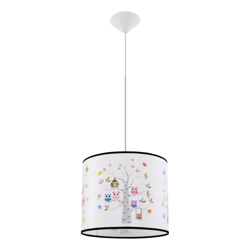 Vaikiškas pakabinamas sietynas OWLS 1xE27/15W/230V diametras 30 cm pelėdos