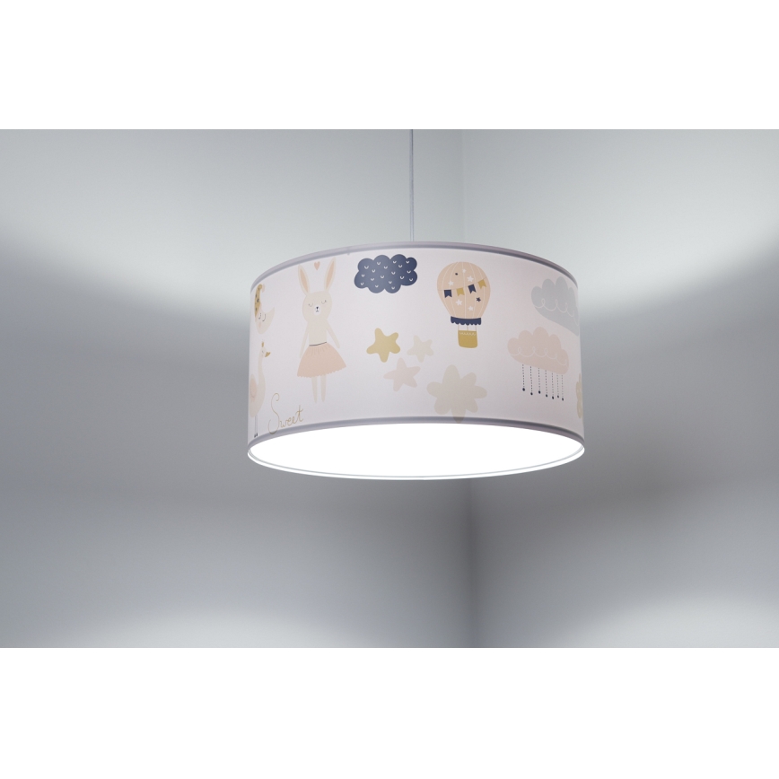 Vaikiškas pakabinamas sietynas SWEET DREAMS 1xE27/60W/230V diametras 30 cm