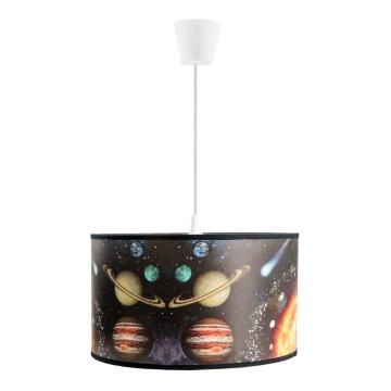Vaikiškas pakabinamas šviestuvas ant laido SPACE 1xE27/60W/230V