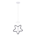 Vaikiškas pakabinamas šviestuvas ant laido STARS 1xE27/20W/230V juoda/balta