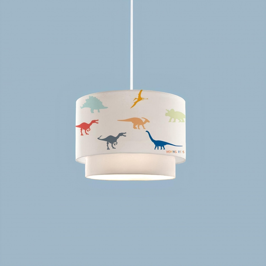 Vaikiškas pakabinamas šviestuvas CANDY 1xE27/40W/230V baltas/įvairiaspalvis