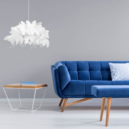 Vaikiškas pakabinamas šviestuvas FARFALLA 1xE27/60W/230V, baltas