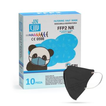 Vaikiškas respiratorius FFP2 NR Vaikiškas juodas 20vnt