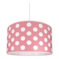 Vaikiškas šviestuvas DOTS PINK 1xE27/60W/230V