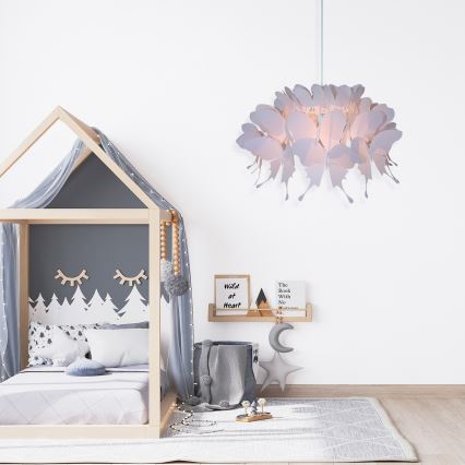 Vaikiškas šviestuvas FARFALLA 1xE27/60W/230V rožinis