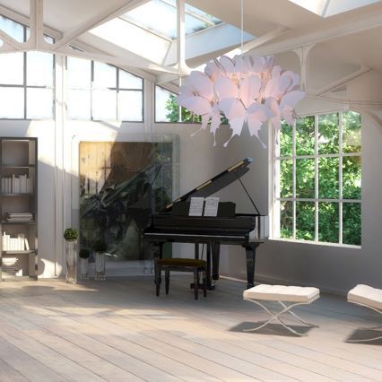 Vaikiškas šviestuvas FARFALLA 1xE27/60W/230V rožinis