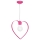 Vaikiškas šviestuvas LOVE 1xE27/60W/230V rožinis