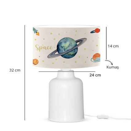 Vaikų lempa CANDY 1xE27/40W/230V balta/spalvota