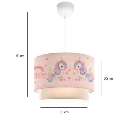 Vaikų lemputė CANDY 1xE27/40W/230V rožinė
