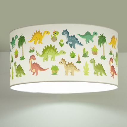 Vaikų lubų šviestuvas KIDS ROOM 1xE27/60W/230V skersmuo 40 cm dinozauras