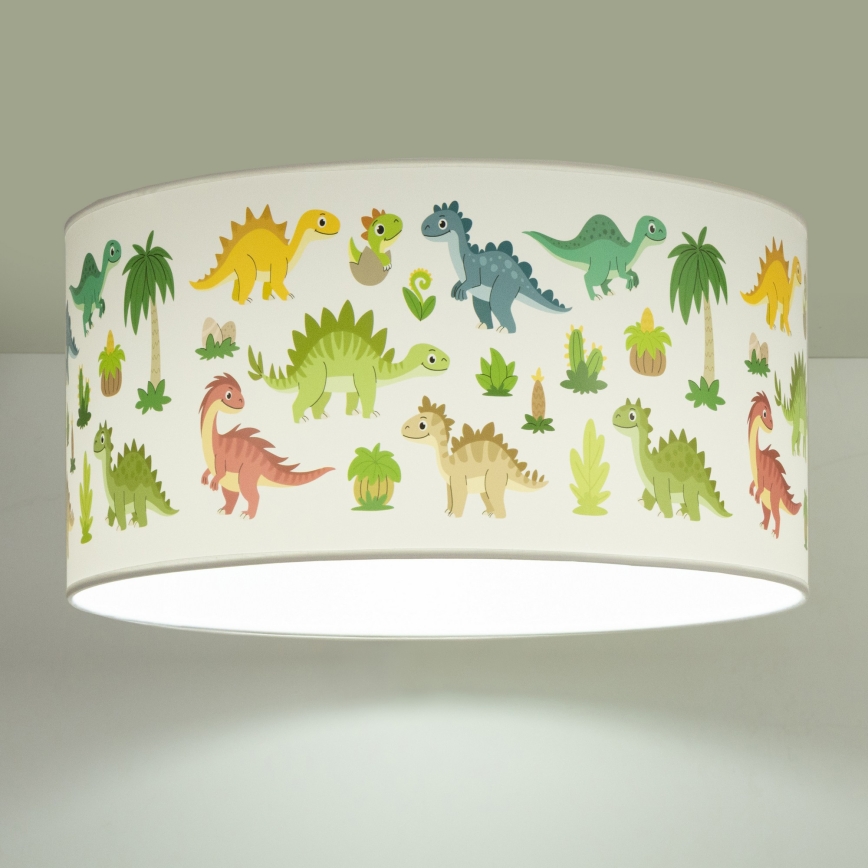 Vaikų lubų šviestuvas KIDS ROOM 1xE27/60W/230V skersmuo 40 cm dinozauras
