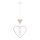Vaikų pakabos lempos HEART 1xE27/20W/230V rožinė/balta