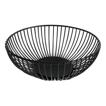 Vaisių dubuo KITCHISIMO, skersmuo 18 cm, juodas