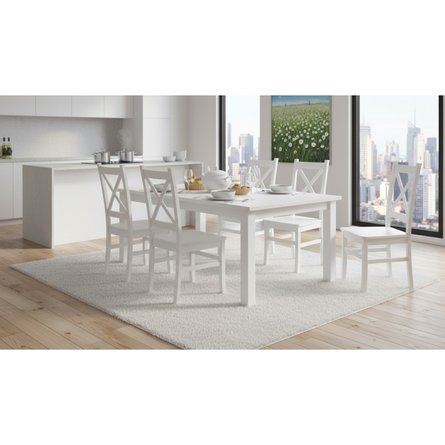 Valgoma kėdė NATE balta