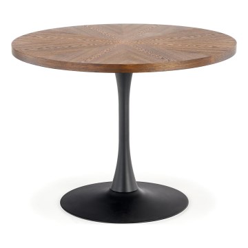 Valgomasis stalas CARMELO 75x100 cm juodas/rudas