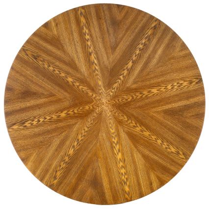 Valgomasis stalas CARMELO 75x100 cm juodas/rudas