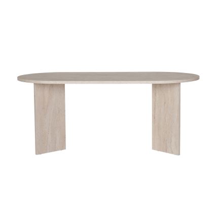Valgomasis stalas NEL 180x90 cm, smėlinis