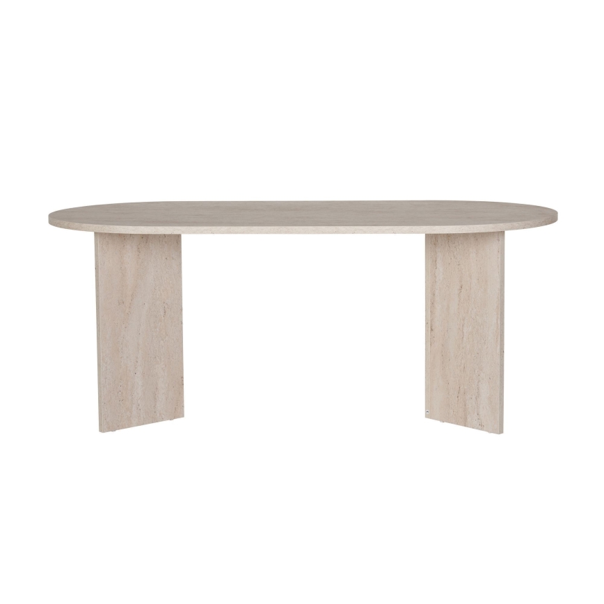 Valgomasis stalas NEL 180x90 cm, smėlinis