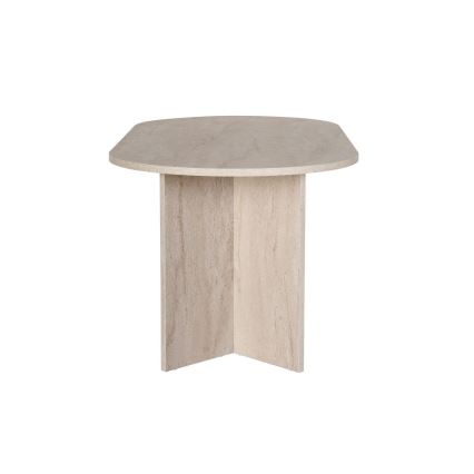 Valgomasis stalas NEL 180x90 cm, smėlinis