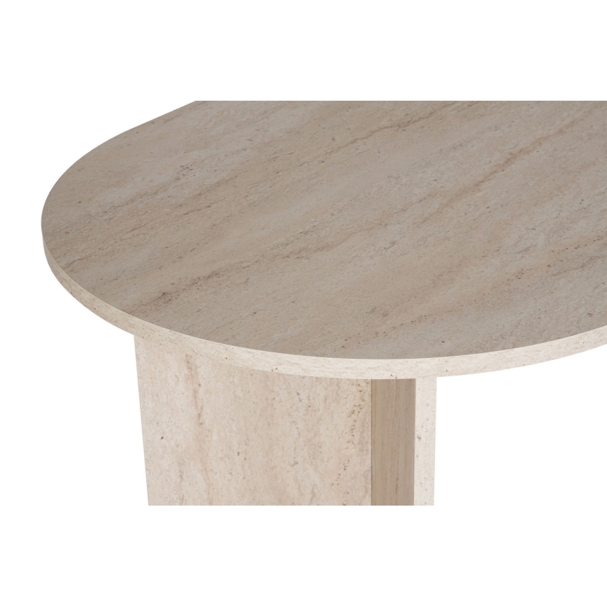 Valgomasis stalas NEL 180x90 cm, smėlinis