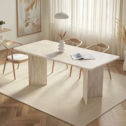 Valgomasis stalas NEL 180x90 cm smėlinis