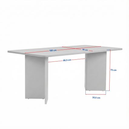 Valgomasis stalas NEL 180x90 cm smėlinis