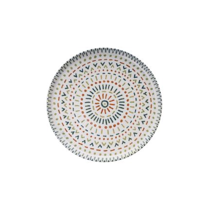 Valgomojo indų rinkinys, 12 vnt., spalvingas/porcelianas