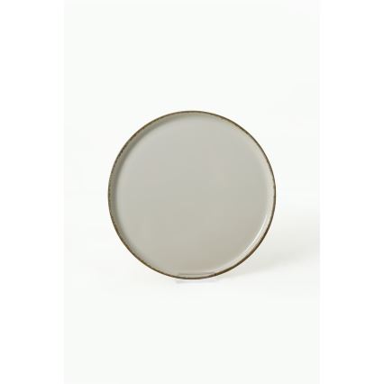 Valgomojo indų rinkinys 24 dalių kreminė/ruda/keramika