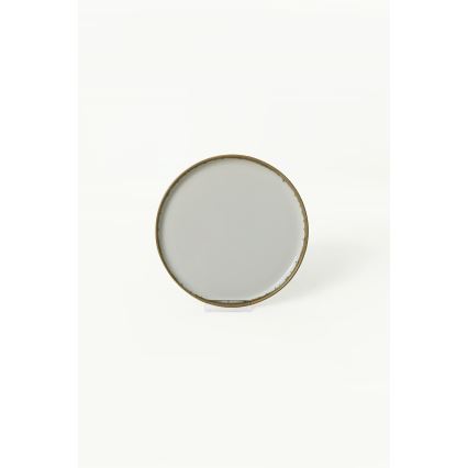 Valgomojo indų rinkinys 24 dalių kreminė/ruda/keramika