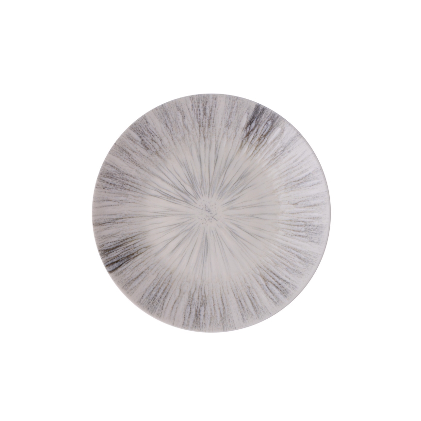 Valgomojo indų rinkinys 24 vnt. pilkas/porcelianas