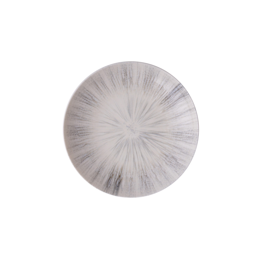 Valgomojo indų rinkinys 24 vnt. pilkas/porcelianas