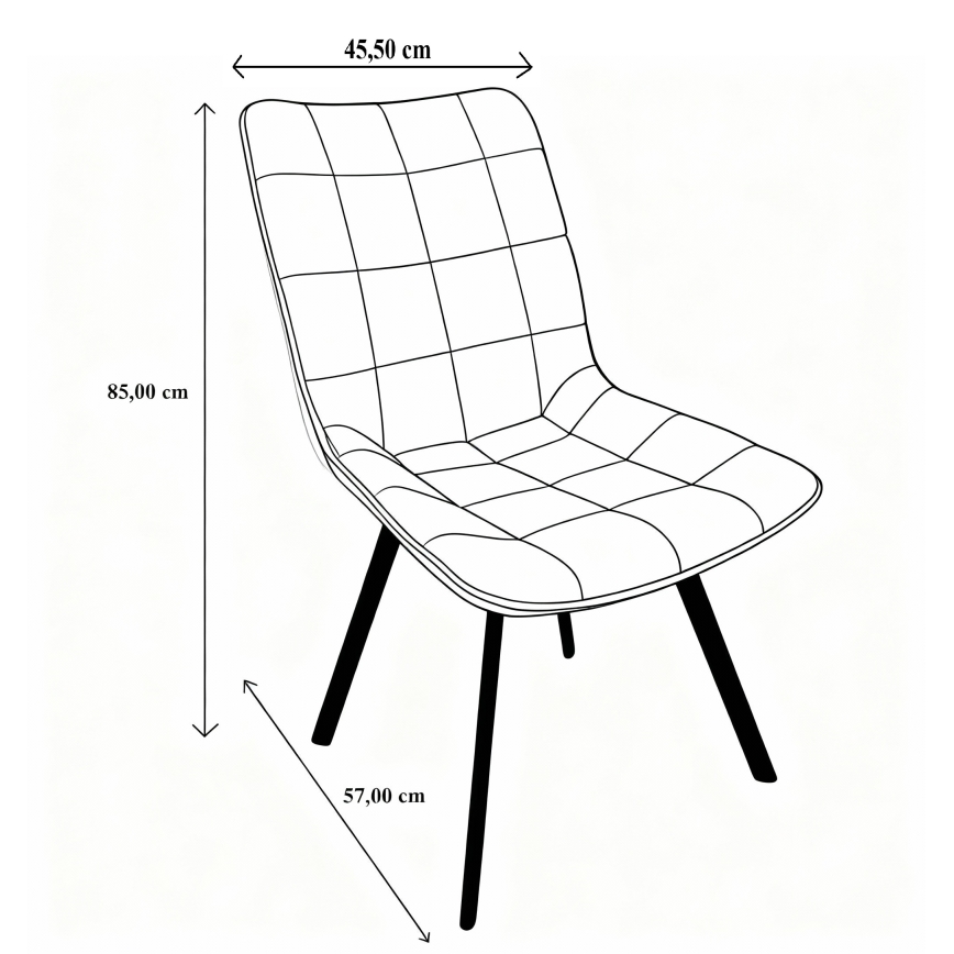Valgomojo kėdė ADINA žalia
