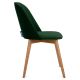 Valgomojo kėdė BAKERI 86x48 cm tamsiai žalia/bukas