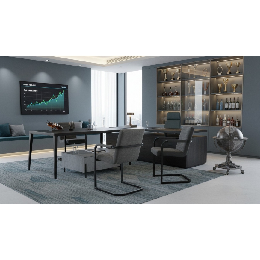 Valgomojo kėdė BART, pilka