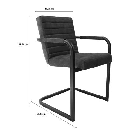 Valgomojo kėdė BART, pilka