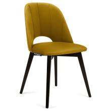 Valgomojo kėdė BOVIO 86x48 cm geltona/bukas