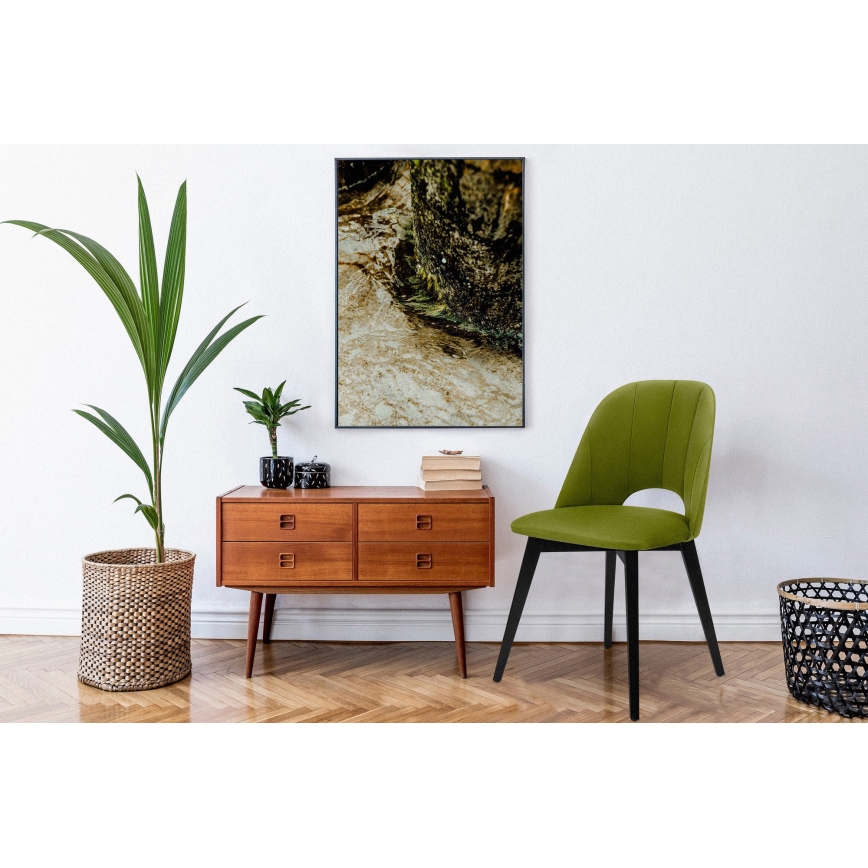 Valgomojo kėdė BOVIO 86x48 cm šviesiai žalia/bukas