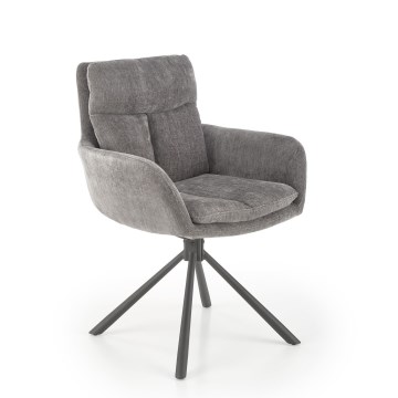 Valgomojo kėdė HALSA, 1 vnt., pilkos spalvos