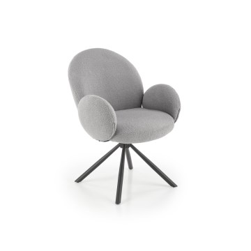 Valgomojo kėdė KIVA, 1 vnt., pilka