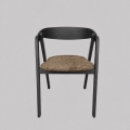Valgomojo kėdė LUSO juoda/ruda