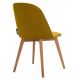 Valgomojo kėdė RIFO 86x48 cm geltona/bukas