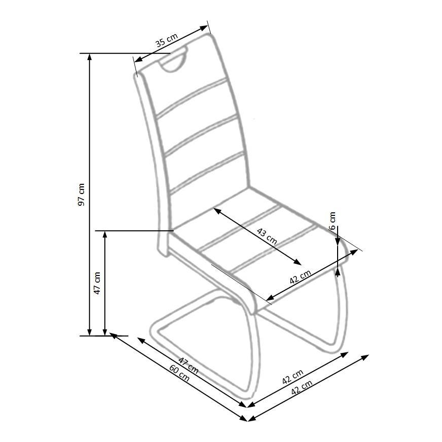 Valgomojo kėdė SAFFON, 1 vnt., smėlio spalvos