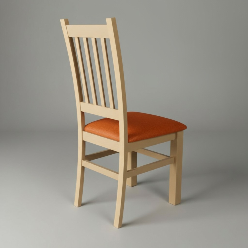 Valgomojo kėdė SIMON buko/oranžinė